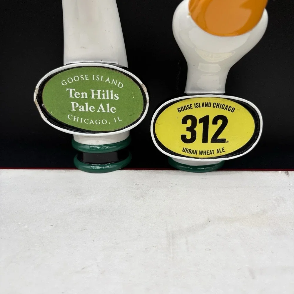 Goose Island 312‎ Urban Wheat Ale & Ten Hills Pale Ale Duck Beer Tap Handles